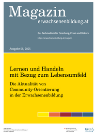 Cover der 56. Ausgabe für Erwachsenenbildung
